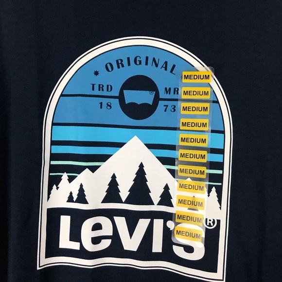 Levi's Men's Classic Fit Long Sleeve Graphic Logo T-Shirt - Picture 2 of 5